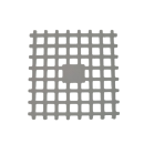 Moosgitter S (weiß) - Saugnapf hinten